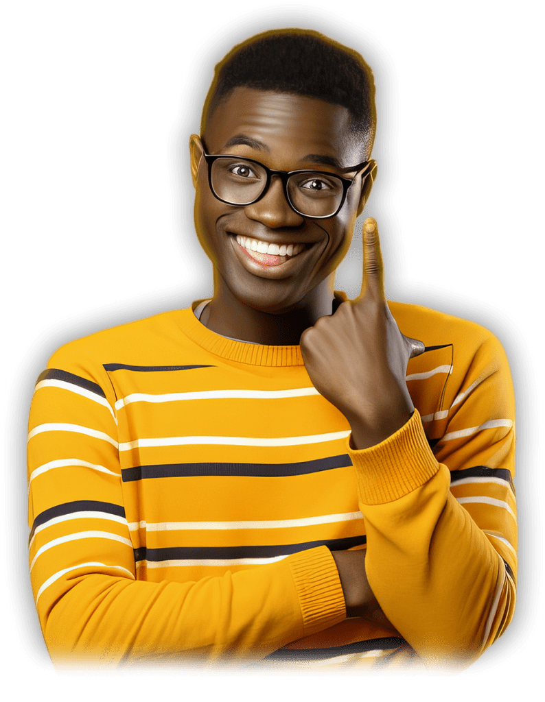 Joyeux étudiant africain lors du tech camp africa digiempower