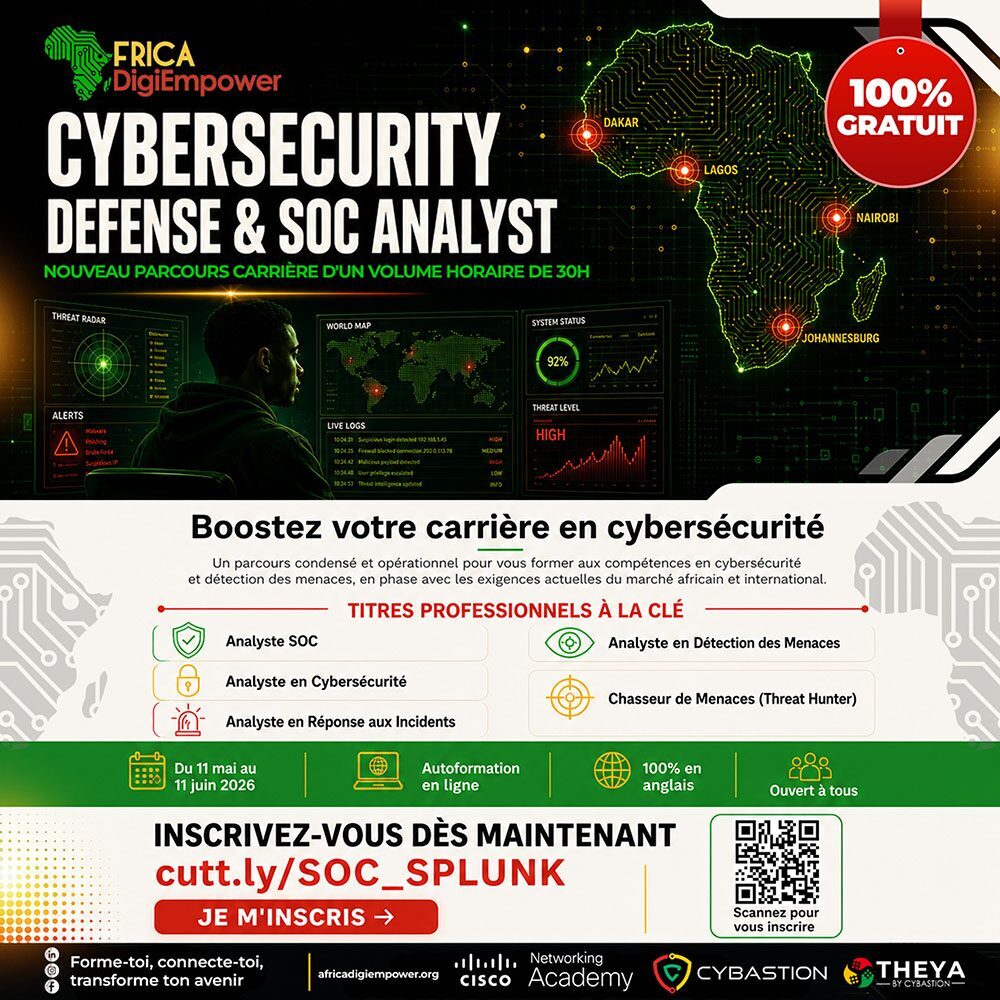 000-Africa DigiEmpower formations gratuites pour les jeunes. design by adambita237