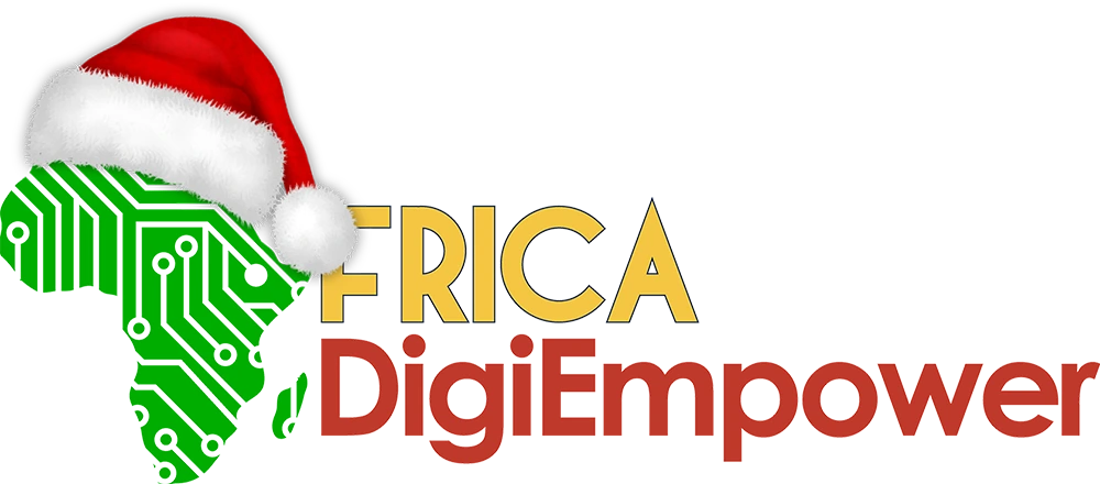 Logo officiel de Africa Digiempower aux couleurs de noel